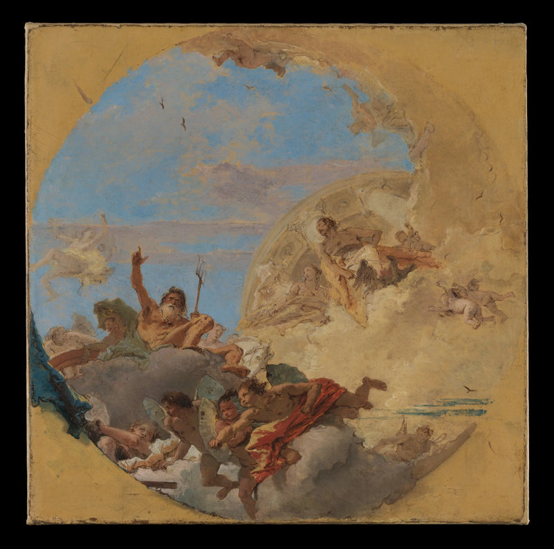 Neptun och vindarna - Giovanni Battista Tiepolo