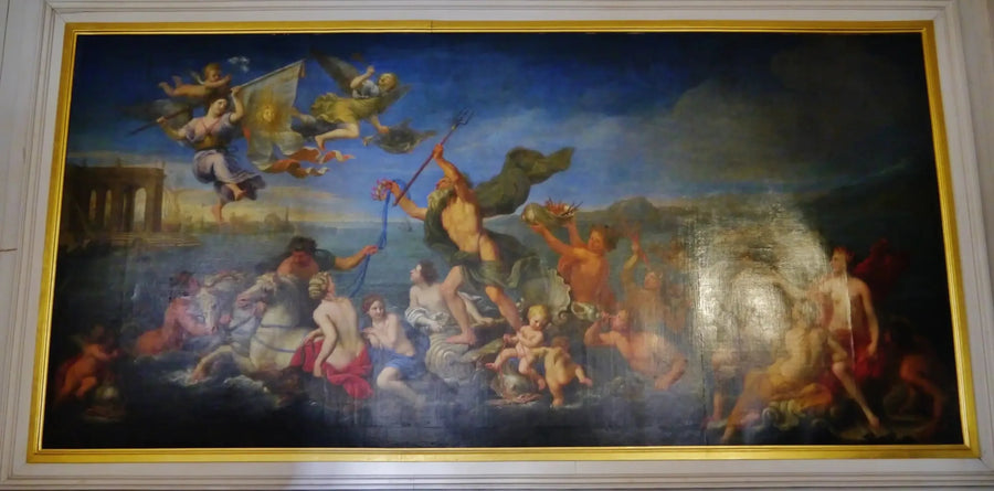 Neptun som erbjuder sina rikedomar till Frankrike. Allegori till Ludvig XIV - Pierre Mignard