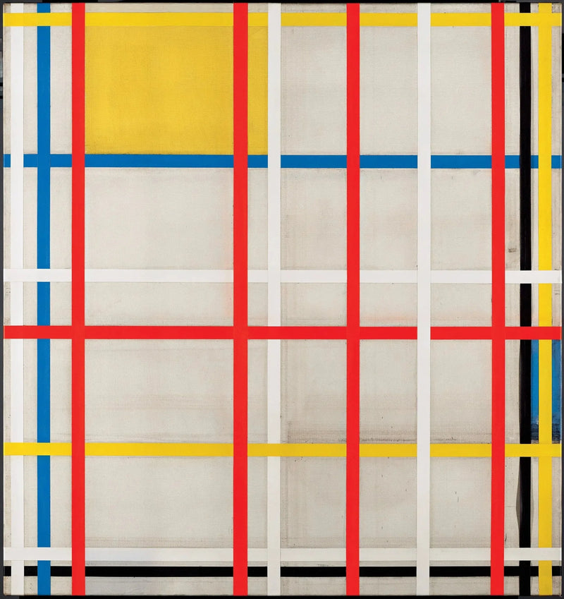 New York City, 3 (ofullständig) - Piet Mondrian