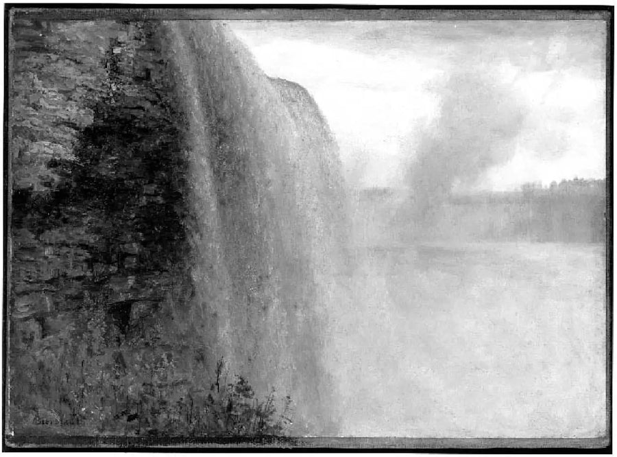 Niagara på den amerikanska sidan - Albert Bierstadt