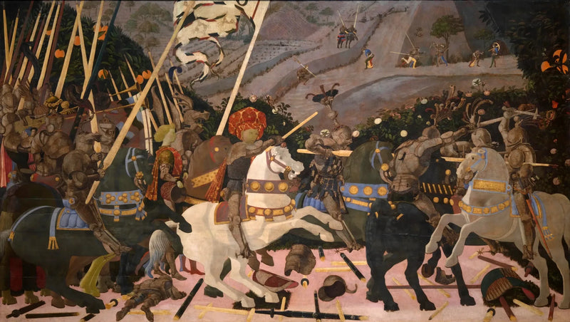 Niccolo Mauruzi da Tolentino vid ledningen för sina trupper - Paolo Uccello