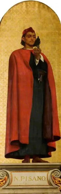Nicola Pisano (cirka 1220/1225–cirka 1284) (projekt för en mosaik på Victoria and Albert Museum) - Frederic Leighton