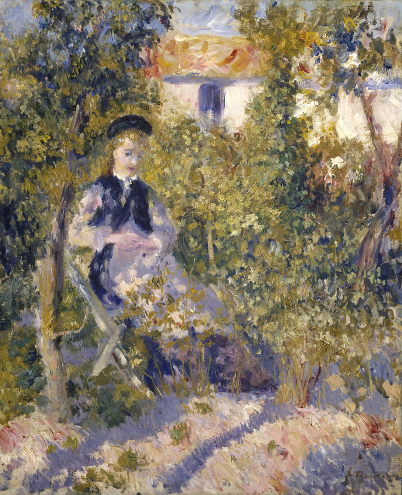 Nini i trädgården - Pierre-Auguste Renoir