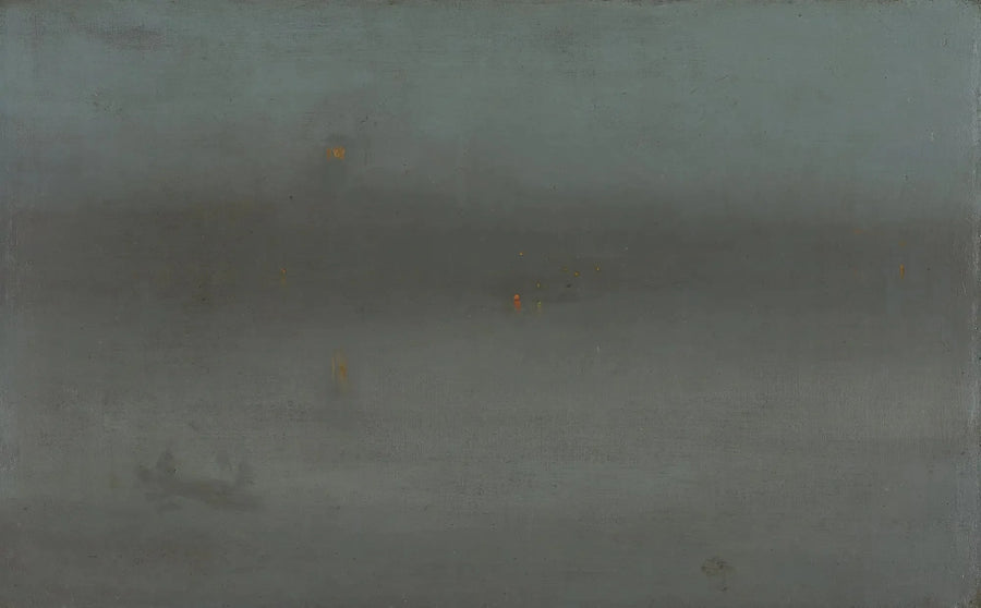 Natt, blå och silver: Battersea Reach - James Abbott McNeill Whistler