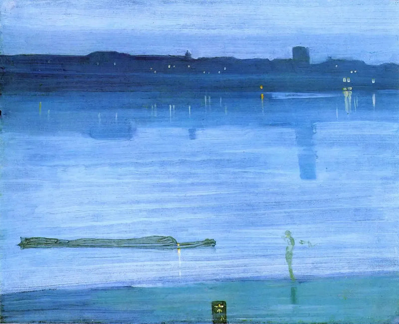 Nocturne: Blå och Silver – Chelsea - James Abbott McNeill Whistler
