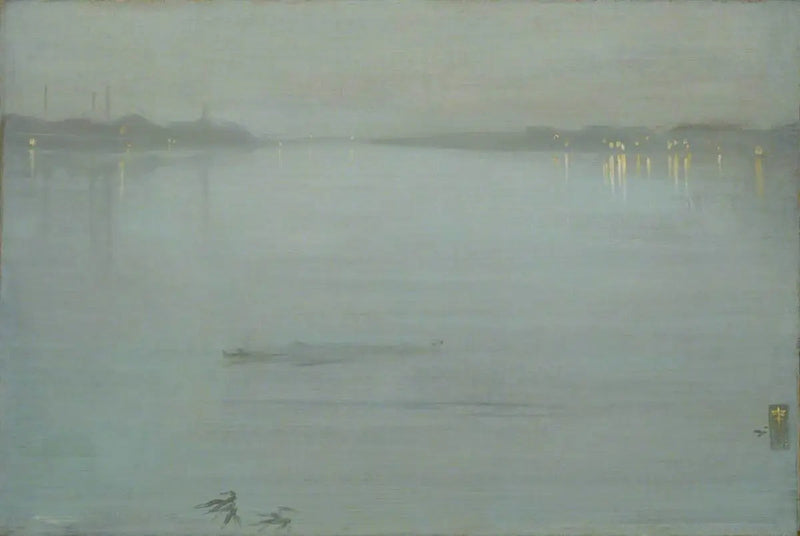Nattlig: Blå och Silver - Cremorne Lights - James Abbott McNeill Whistler