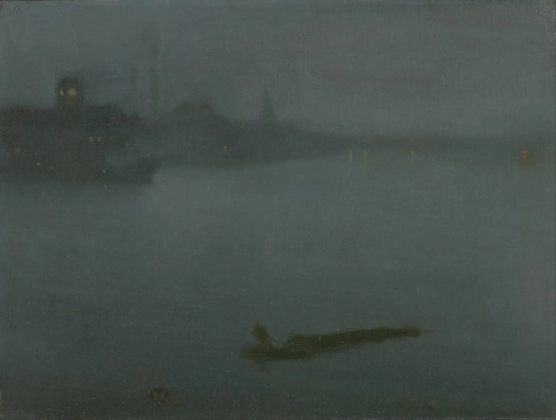 Nattlig i blått och silver - James Abbott McNeill Whistler
