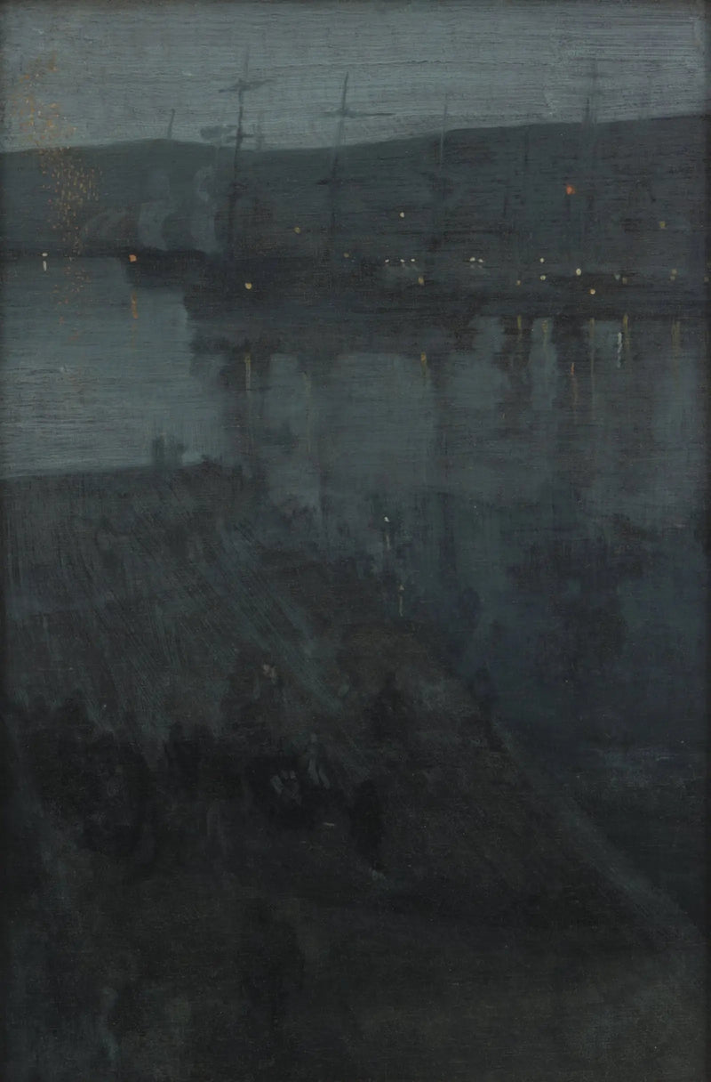 Nattlig i blått och guld: Valparaiso - James Abbott McNeill Whistler