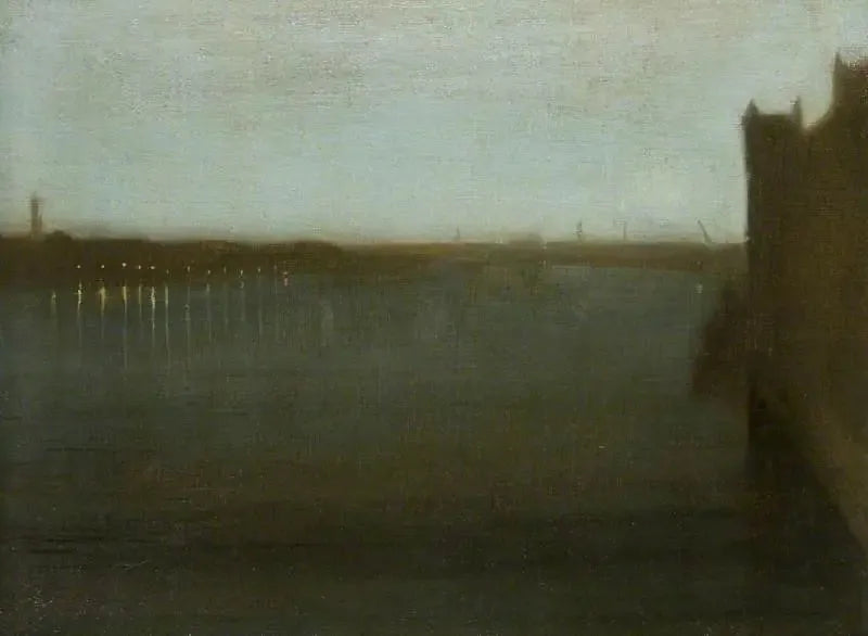 Nattlig: Grå och Guld, Westminsterbron - James Abbott McNeill Whistler