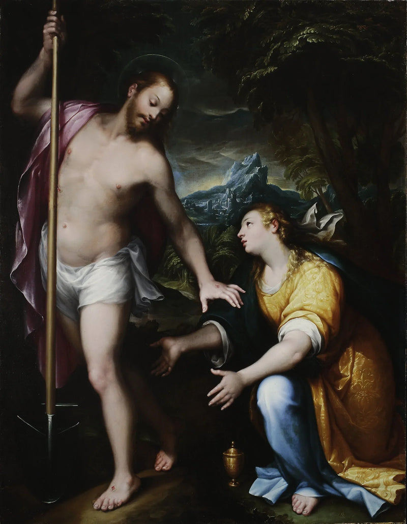 « Noli me tangere » – Den uppståndne Kristus som visar sig för Maria Magdalena (Johannes 20:14-17) - Denis Calvaert
