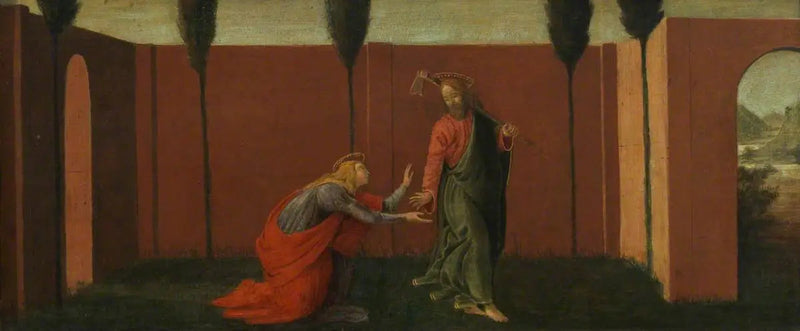 Noli me Tangere (predella, tredje panelen) - Sandro Botticelli