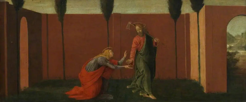 Noli me Tangere (predella, tredje panelen) - Sandro Botticelli