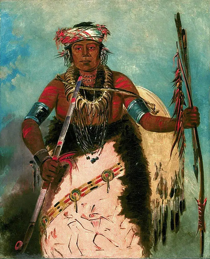 Notch-ee-níng-a, Sans Cœur, (kallas Nuage Blanc), Tribuhövding - George Catlin