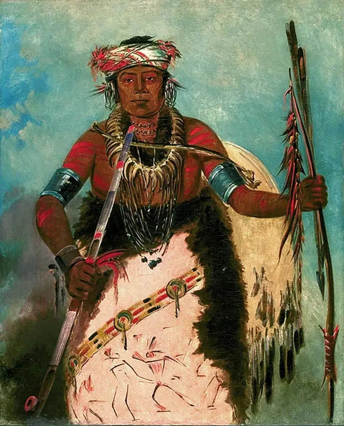 Notch-ee-níng-a, Sans Cœur, (kallas Nuage Blanc), Tribuhövding - George Catlin