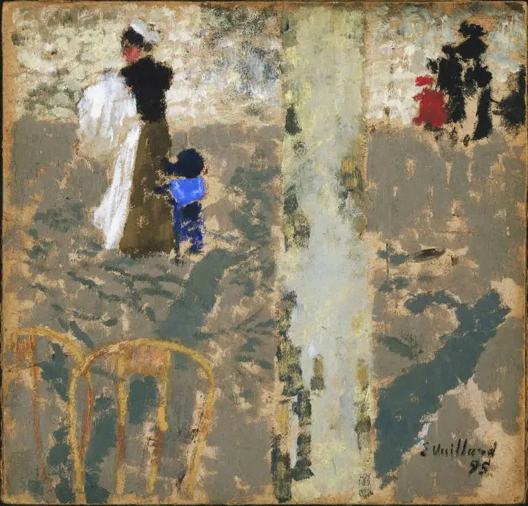 Barn och barnskötare i marinuniform - Édouard Vuillard