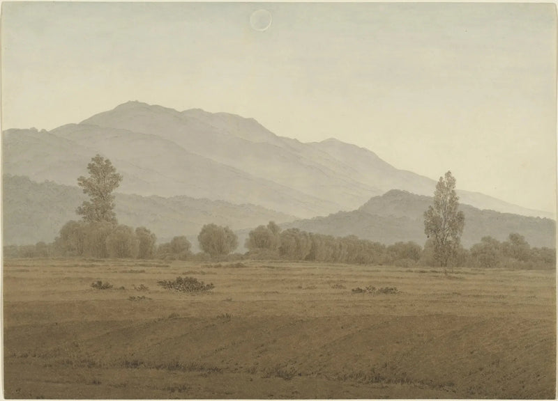 Ny Måne över Jättarnas Berg - Caspar David Friedrich