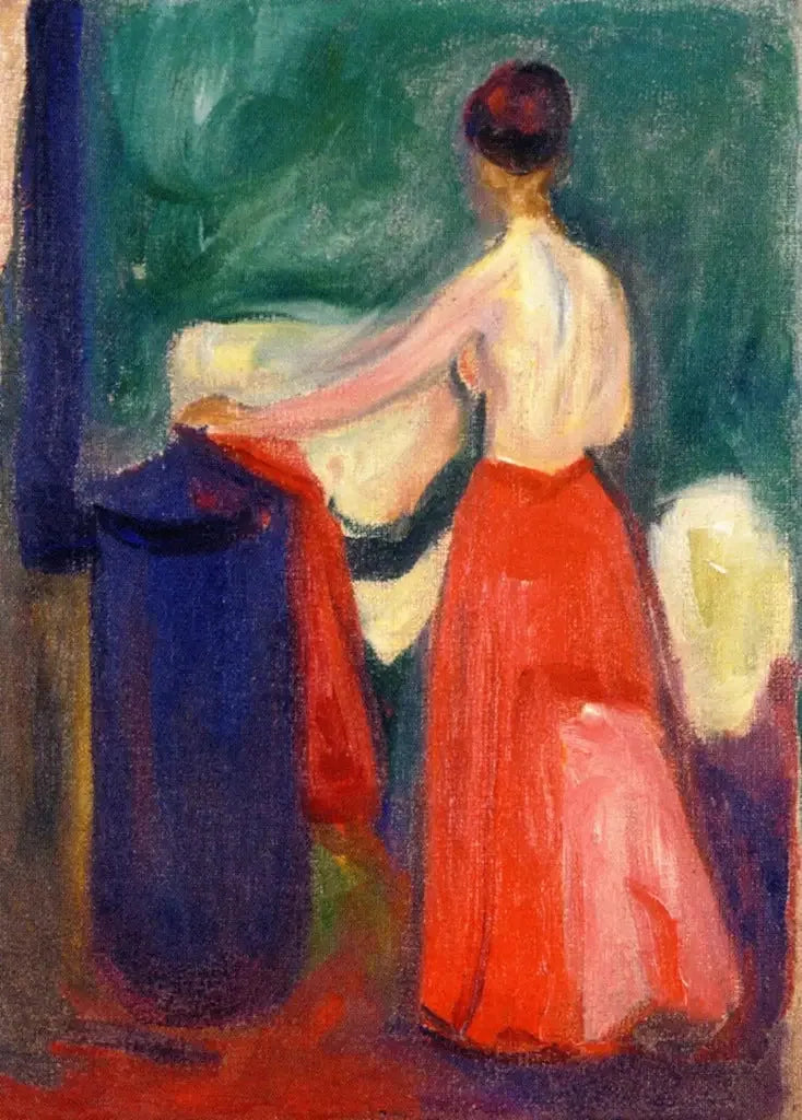 Nu i den röda kjolen - Edvard Munch