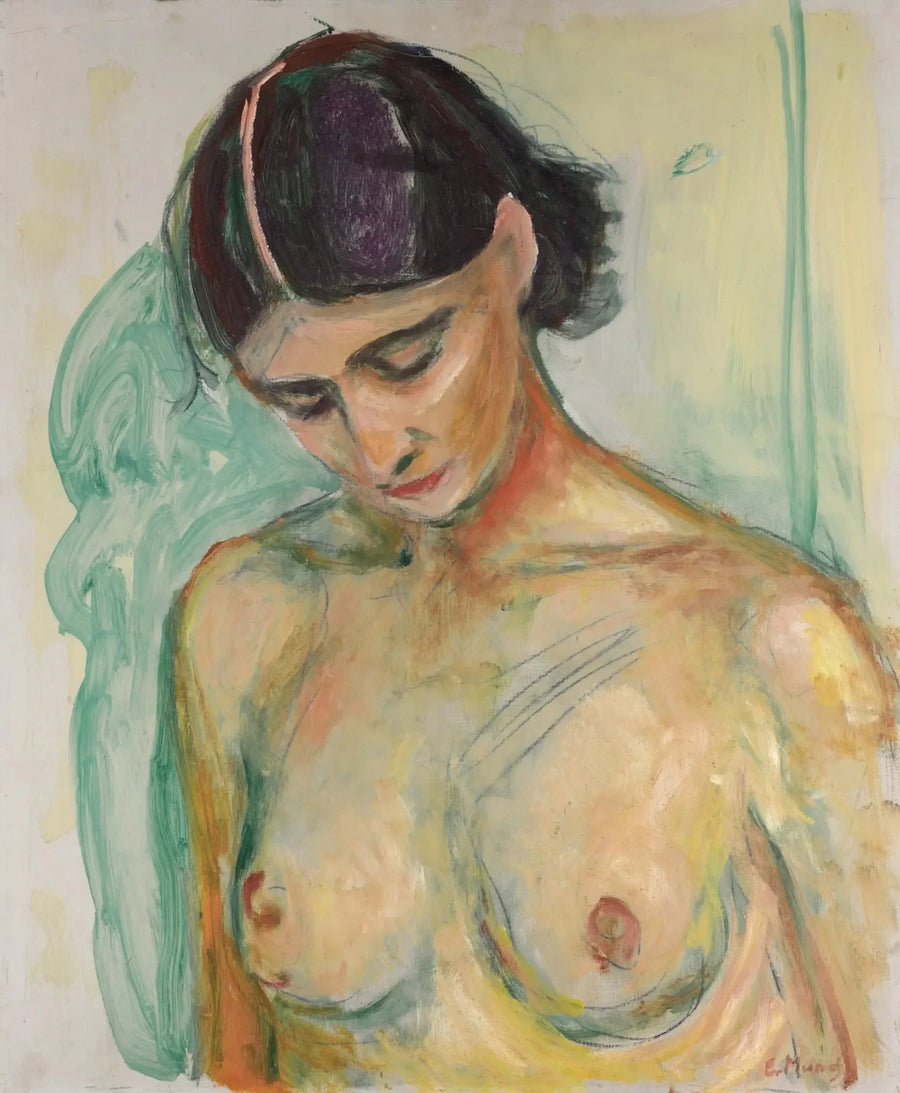 Nu med huvudet lutat - Edvard Munch