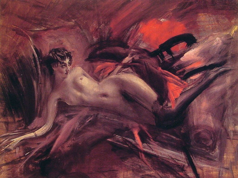 Nu liggande - Giovanni Boldini