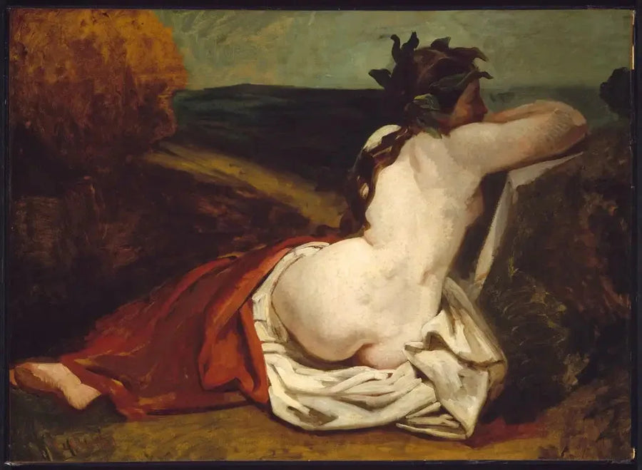Nu liggande - Gustave Courbet