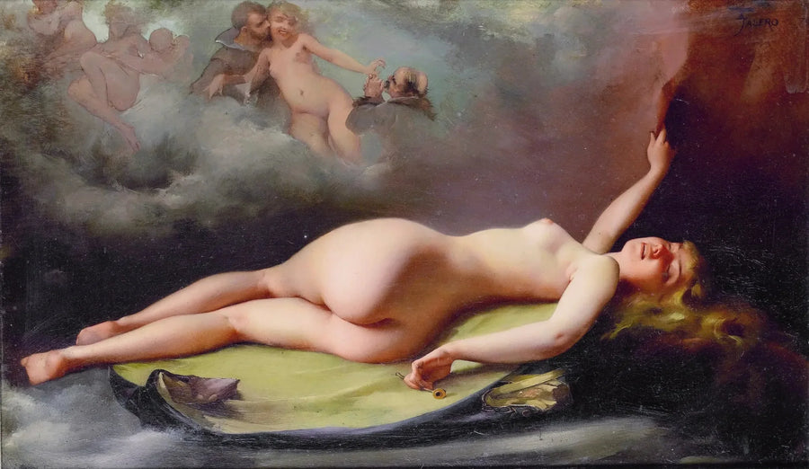 Nu liggande - Luis Ricardo Falero