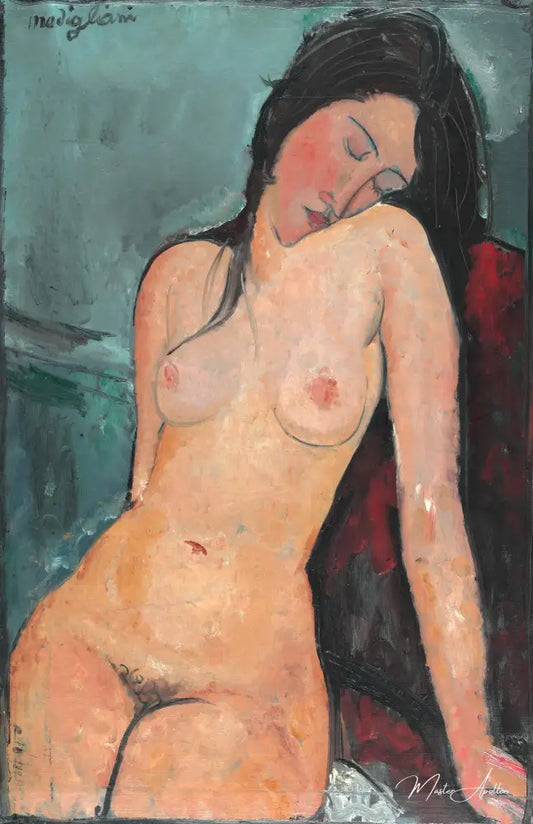 Nu assis - Amedeo Modigliani - Reproductions de tableaux et peintures haut de gamme