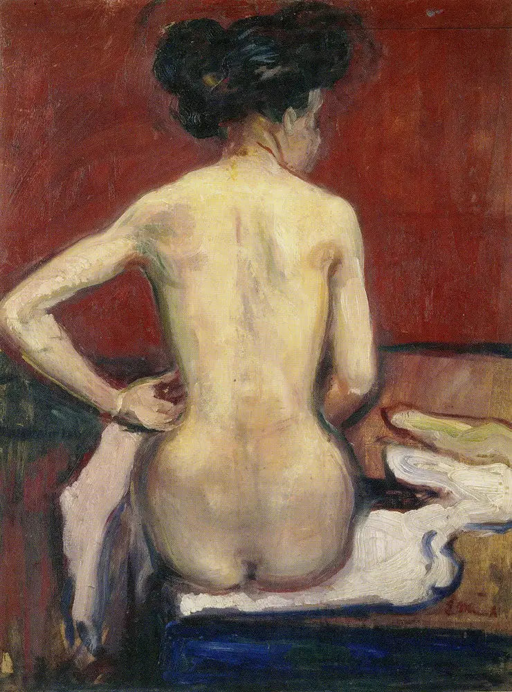 Nu sitter med huvudet vänd - Edvard Munch