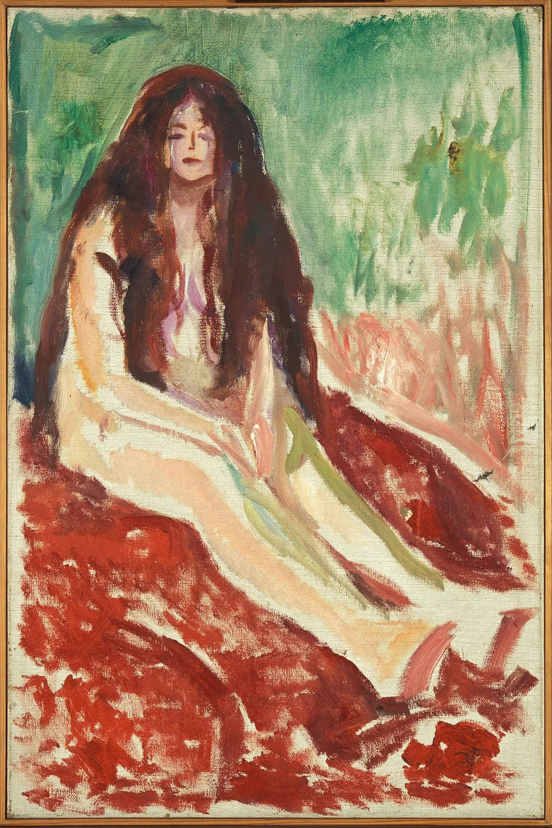 Nu sitter - Edvard Munch