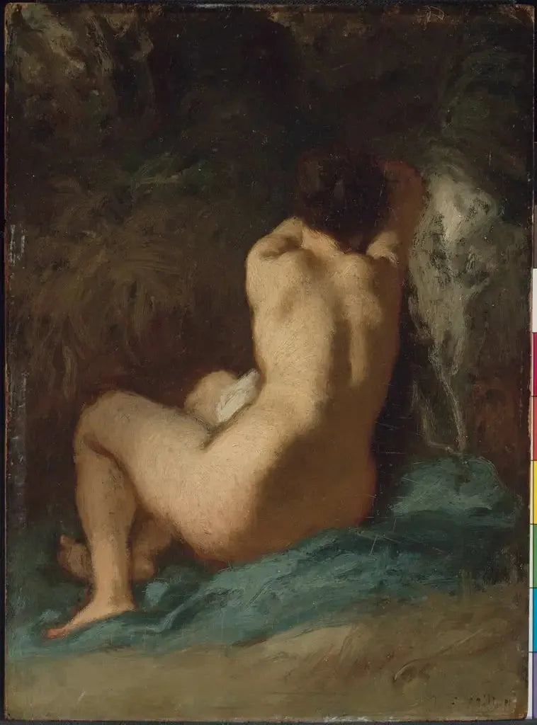 Nu sittande (Les Regrets) - Jean-François Millet