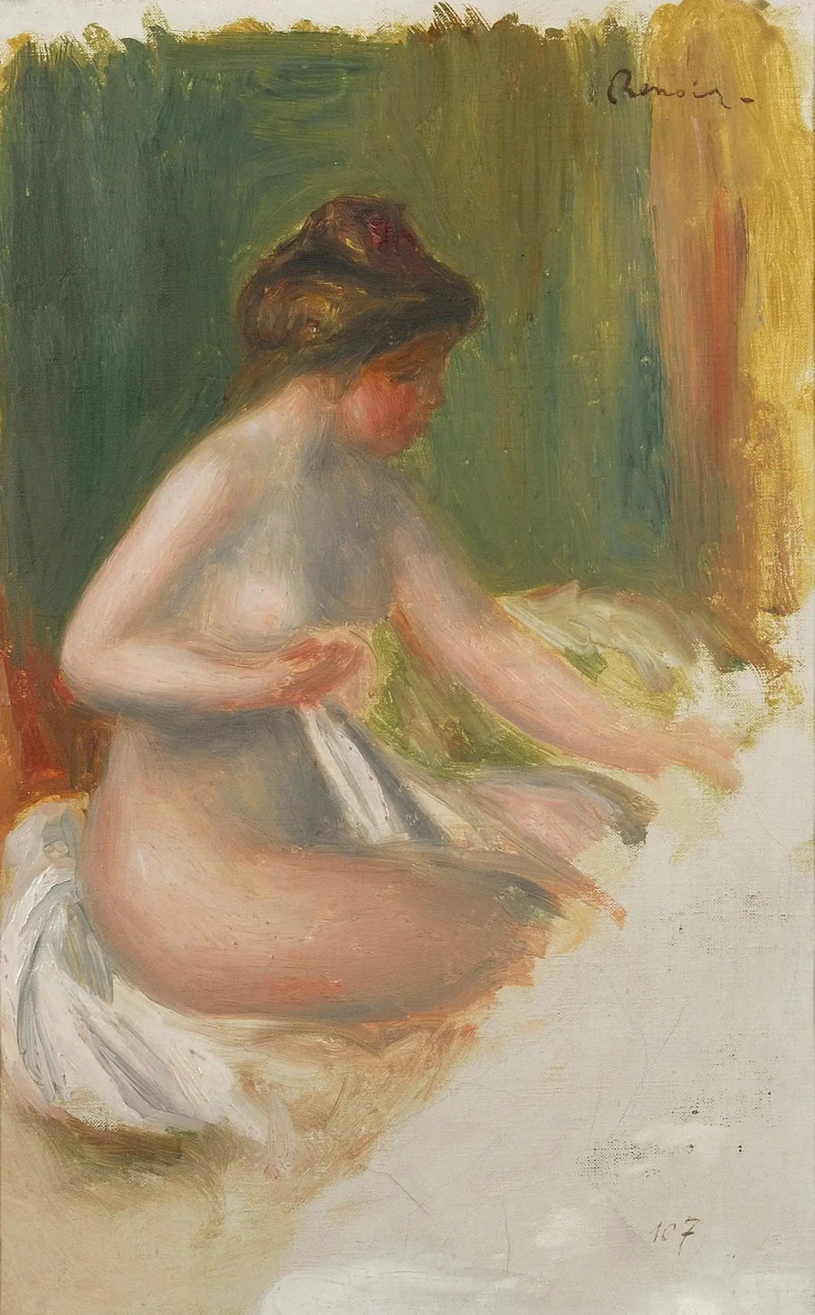 Nu sitter - Pierre-Auguste Renoir