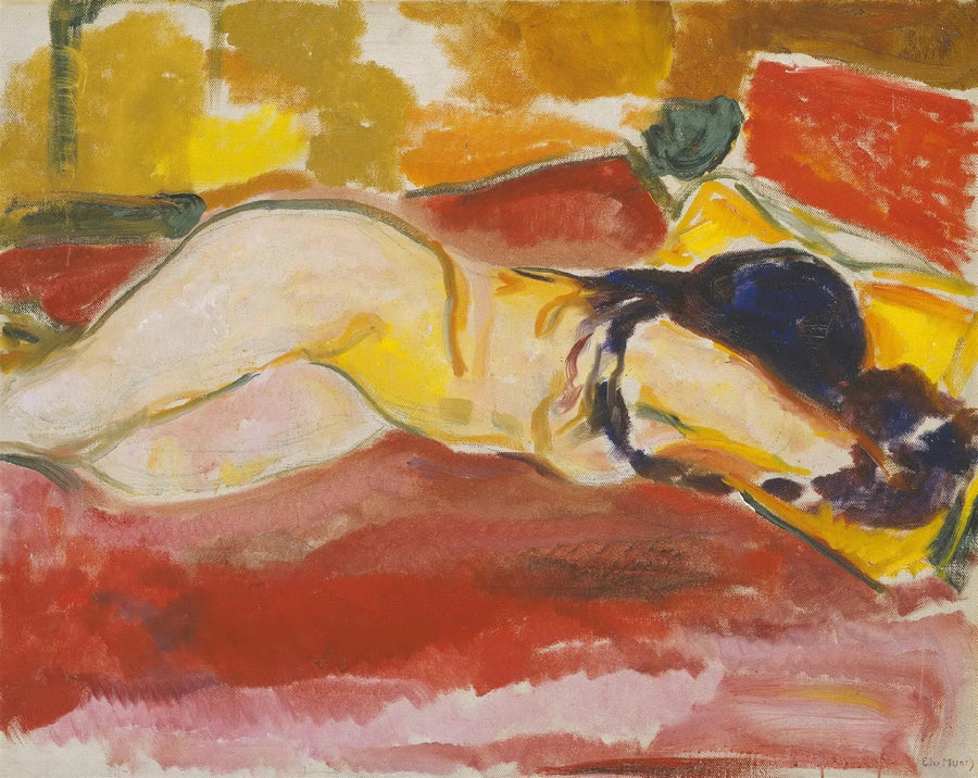Nu liggande - Edvard Munch