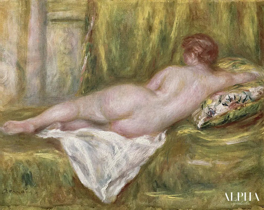 Nu couché vu de dos - Pierre-Auguste Renoir - Reproductions de tableaux et peintures haut de gamme