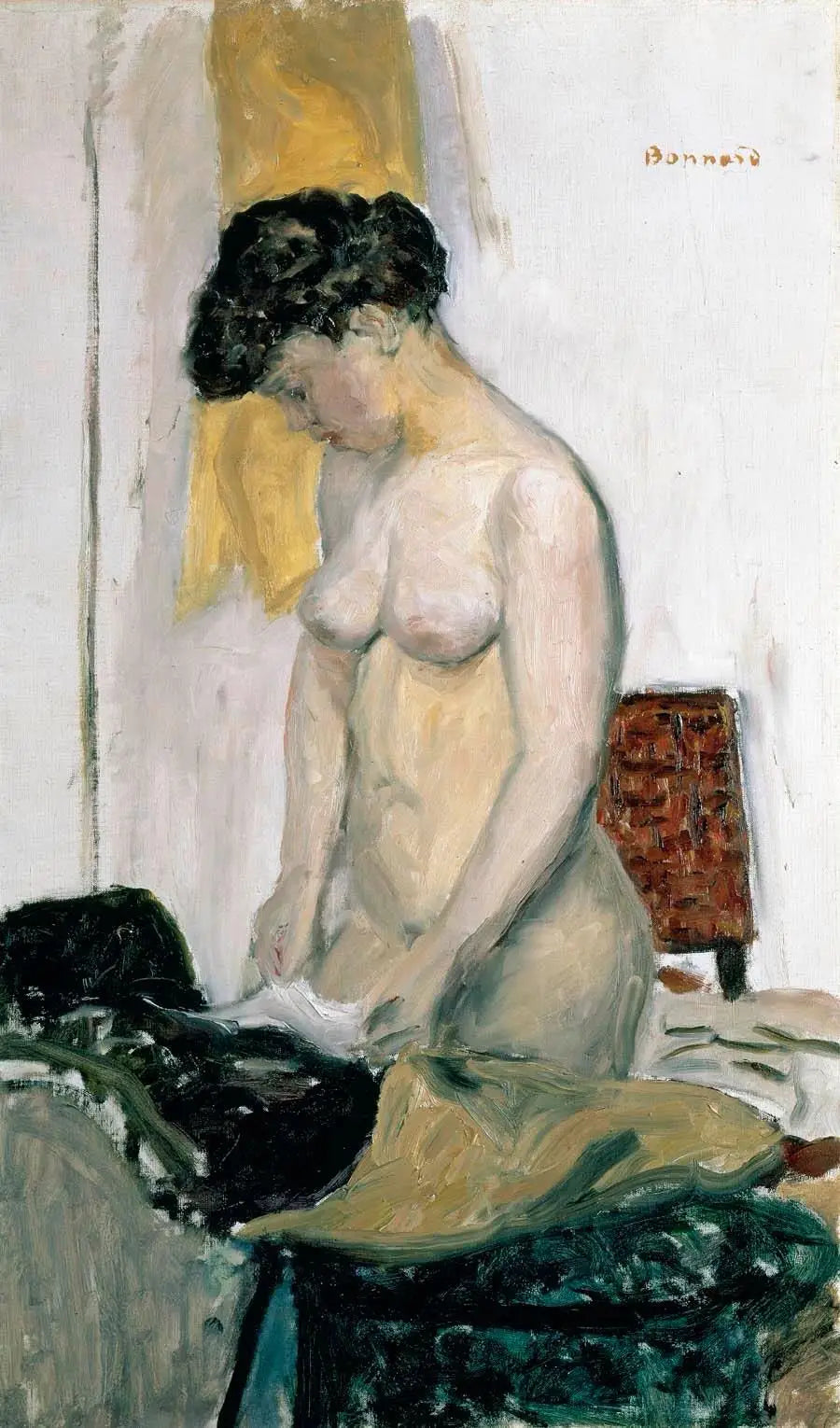 Nu debout, de profil - Pierre Bonnard image 1 reproduction artisanale de tableau
