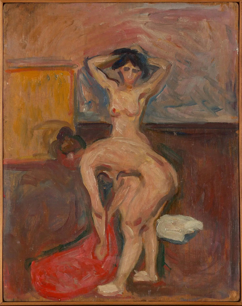 Nu stående lutande - Edvard Munch
