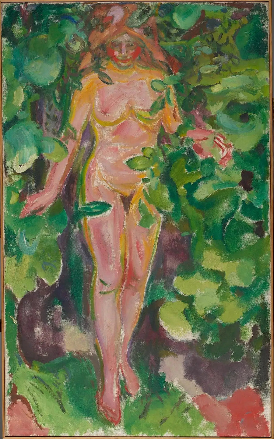Nu feminin i skogen - Edvard Munch