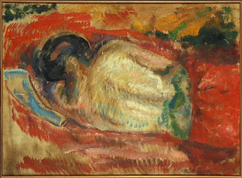 Nu kvinna bakifrån - Edvard Munch