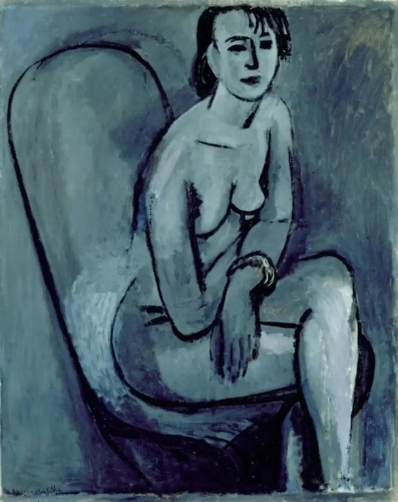 Nu gris med armband - Henri Matisse