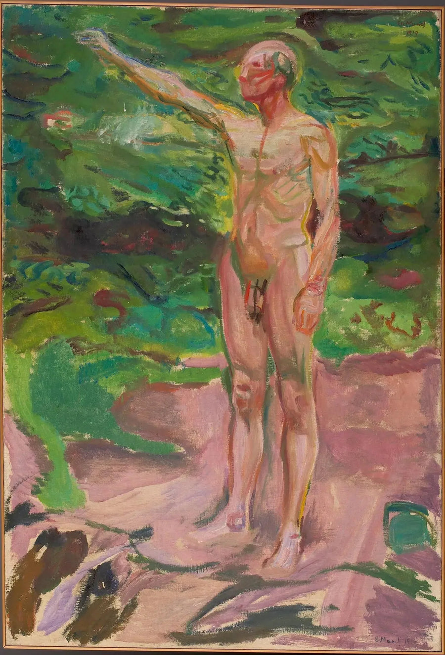 Nu manlig i skogen - Edvard Munch