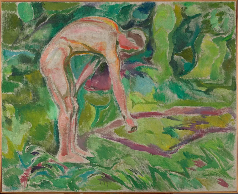 Nu man lutar sig framåt i skogen - Edvard Munch