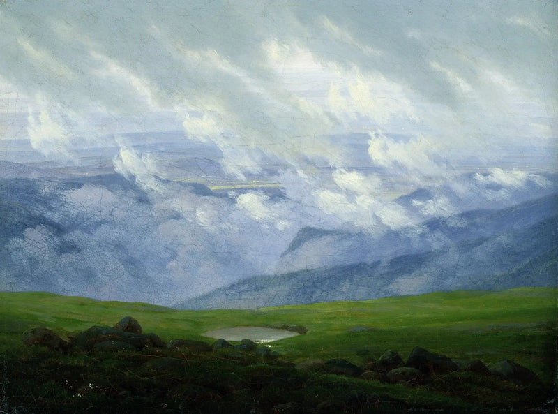 Moln i rörelse - Caspar David Friedrich