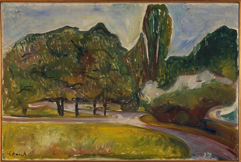 Sommar natt i Studenterlunden - Edvard Munch