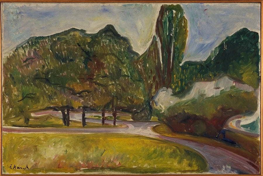 Sommar natt i Studenterlunden - Edvard Munch