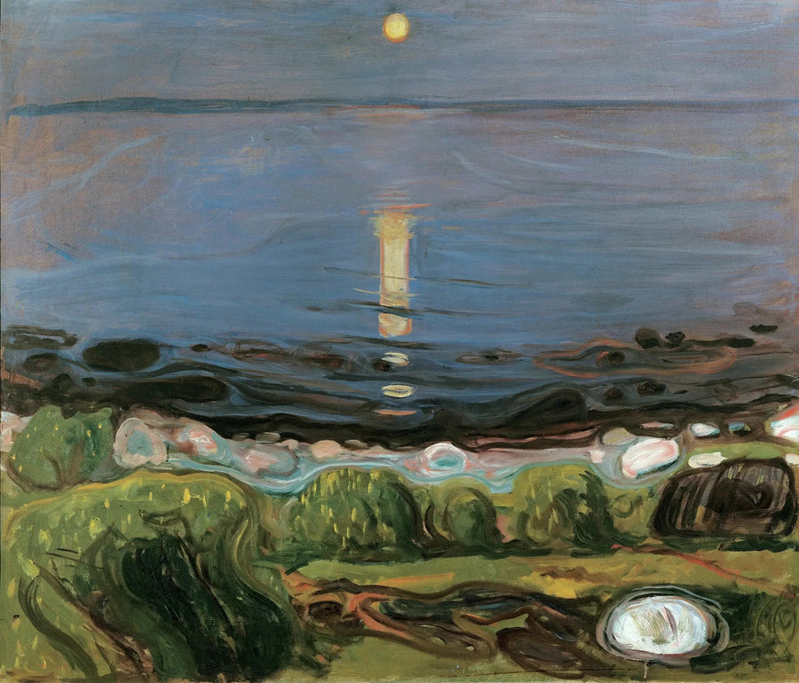 Sommar natt på stranden - Edvard Munch