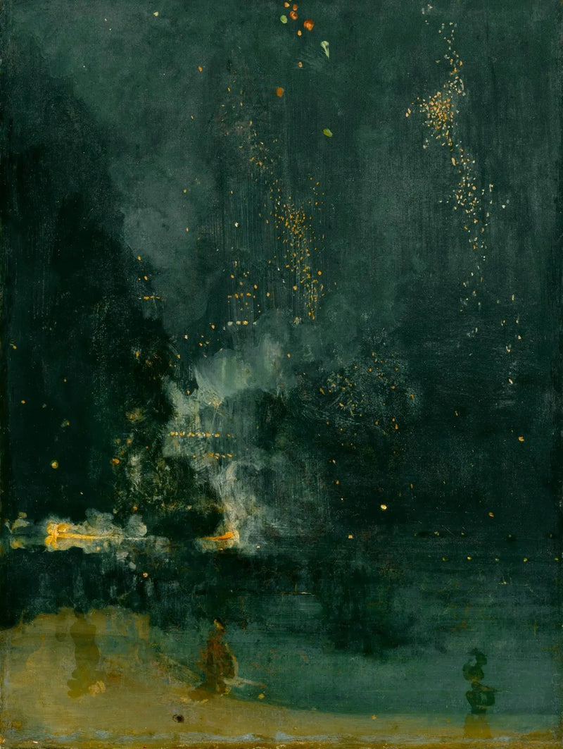 Natt i svart och guld, raketen som faller tillbaka - James Abbott McNeill Whistler