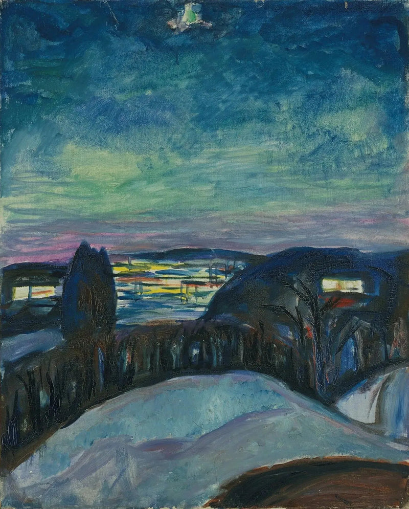 Stjärnklar natt - Edvard Munch