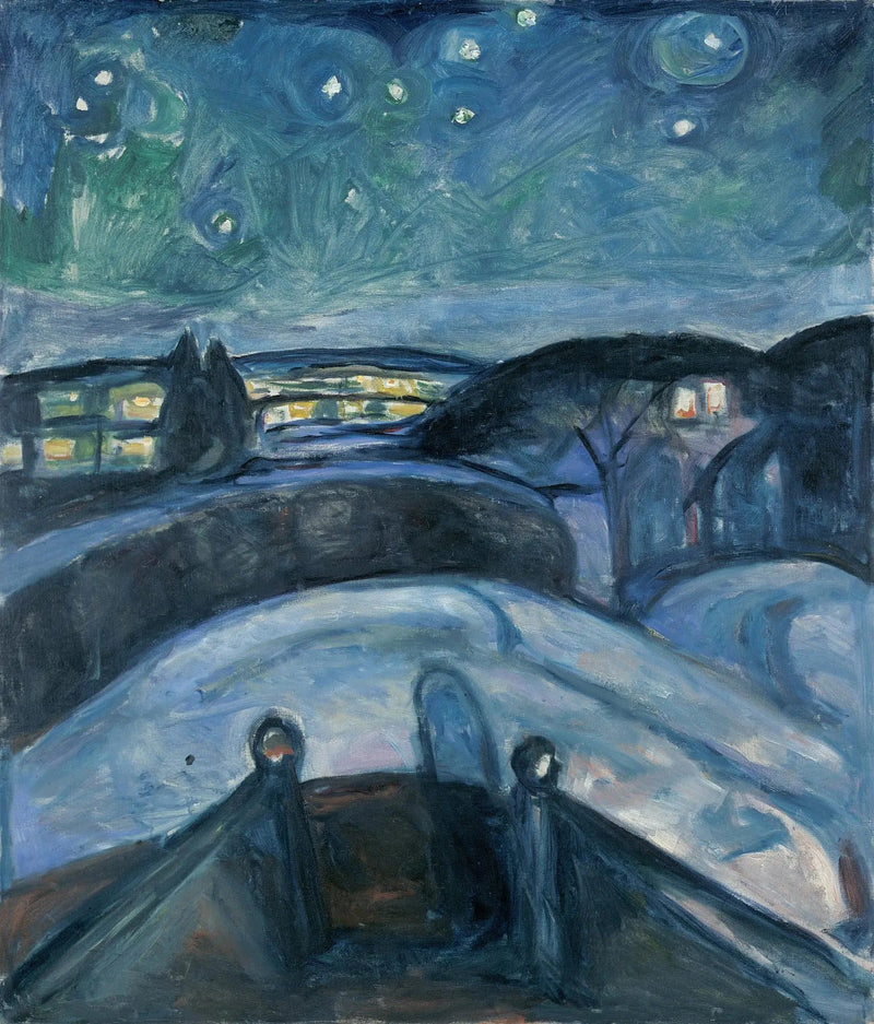 Stjärnklar natt - Edvard Munch