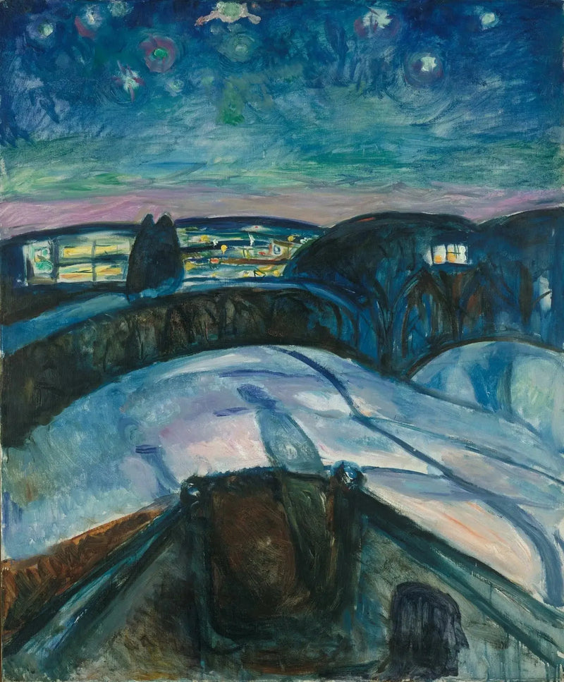 Stjärnklar natt - Edvard Munch