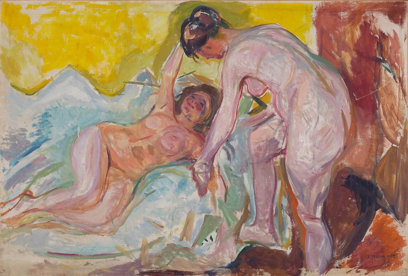 Kvinnliga nakna, sittande och liggande - Edvard Munch