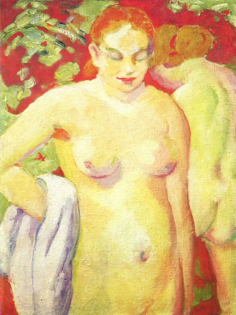 Nakna på cinabrar - Franz Marc