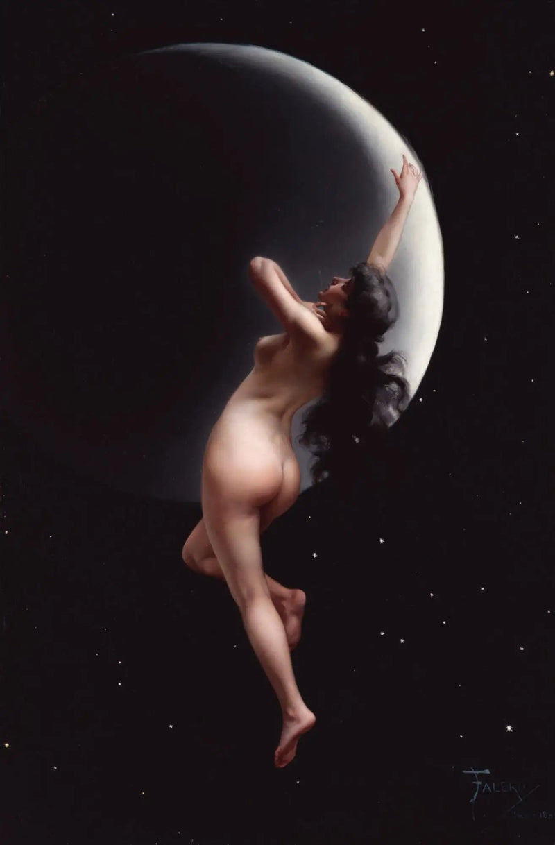 Nymf av Månen - Luis Ricardo Falero